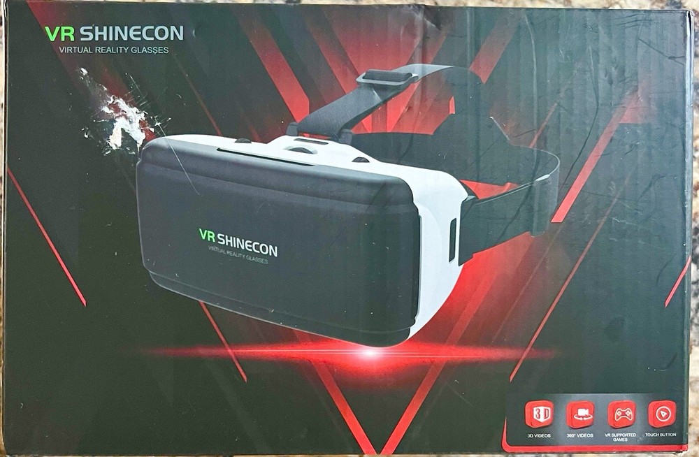 VR Shinecon Smartphone VR Headset Touch Button Black/White