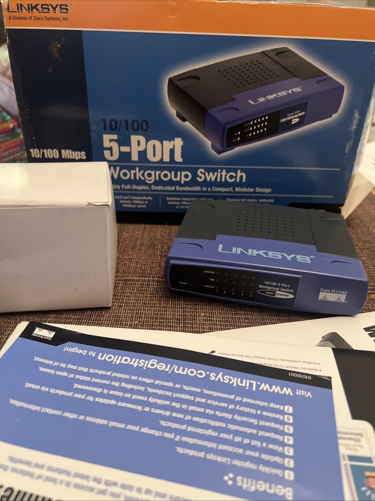 Linksys  EtherFast (EZXS55W) 5-Ports External Switch