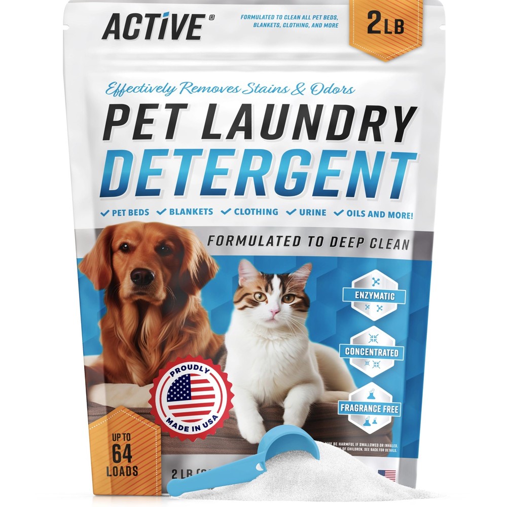 Pet Laundry Detergent Odor - Enzyme Based Detergent for Dogs Beds, Cat Pee, H...
