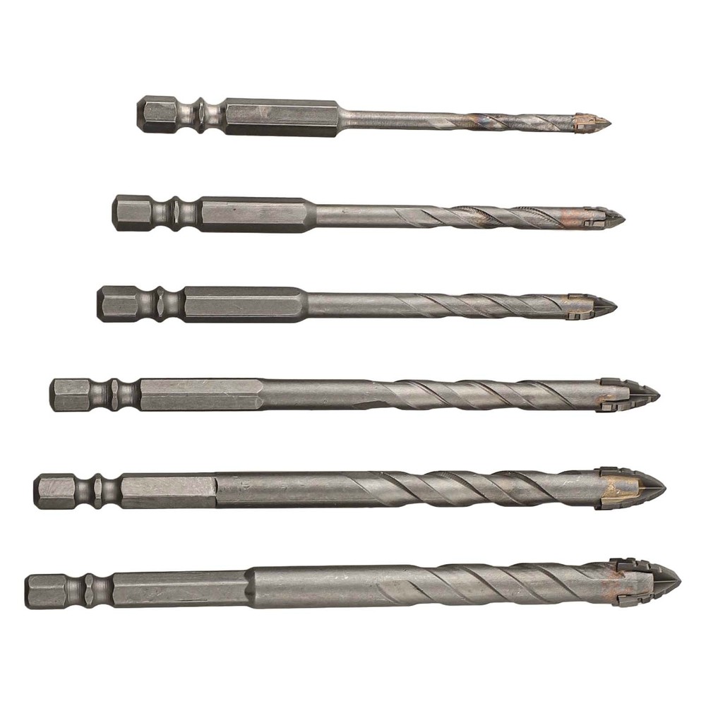 High Performance 6pcs Eccentric Drill Bit Set for Tiles and Hard Plastics