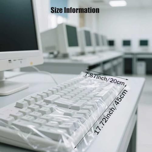 50Pcs Keyboard Cover - Disposable Keyboard Protector for Desktop Dustproof