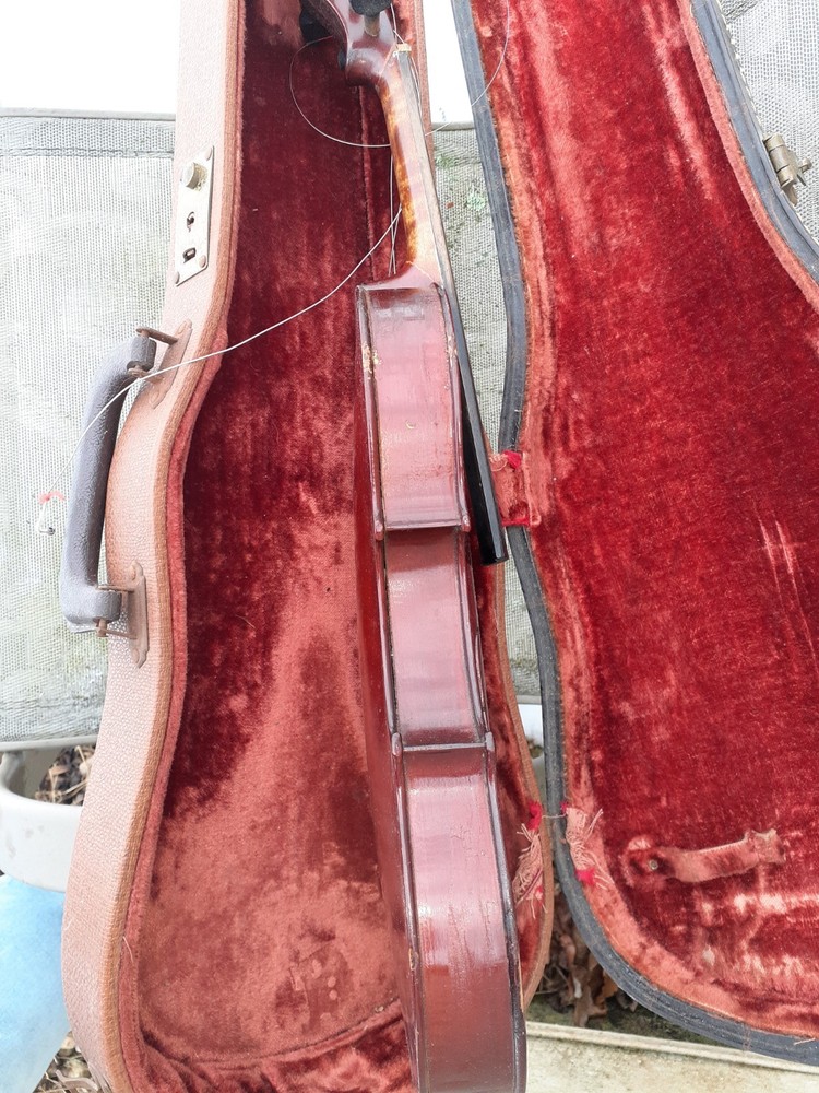 Old Antique Violin With Hard shell Case