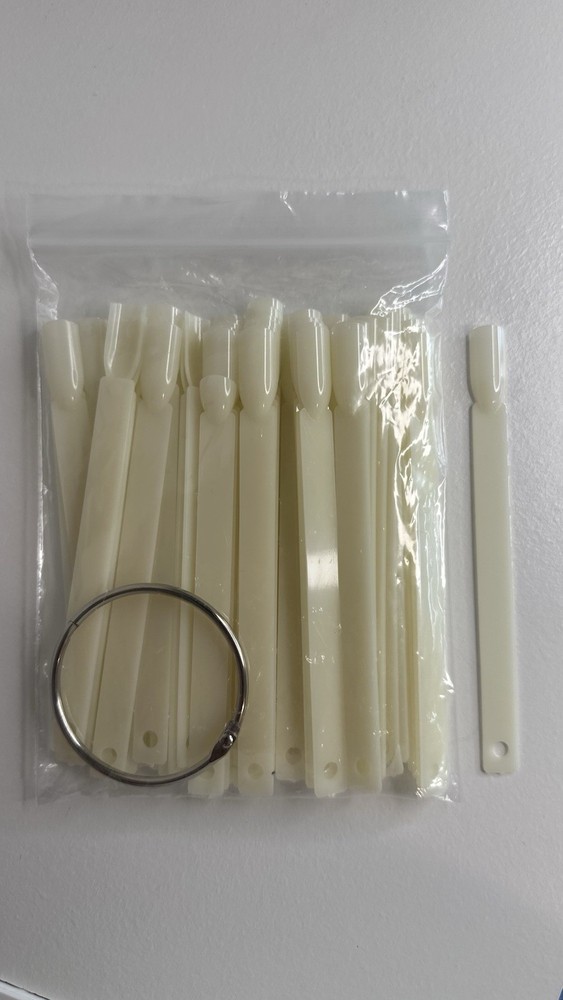 50Pcs Nail Art False Tips Sticks Polish Practice Display Fan Board Design Tools