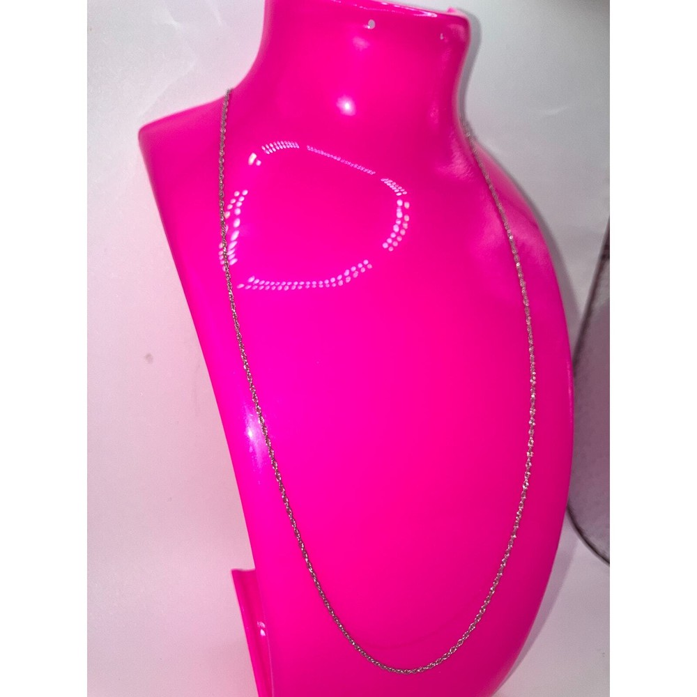 Delicate Silver-Tone Braided Chain 18" Necklace!
