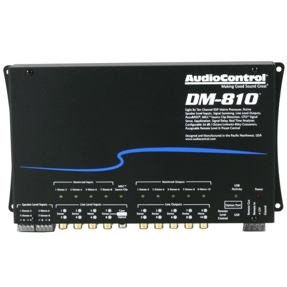 AudioControl DM-810 8-Input 10-Output DSP Matrix Processor 30-Band EQ NEW