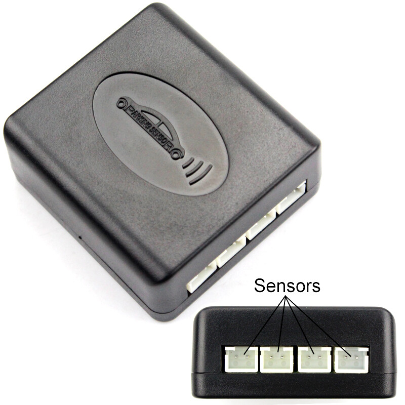 Car Reverse Backup Radar System Parking Assistance Buzzer Alarm 4 Flat Sensors