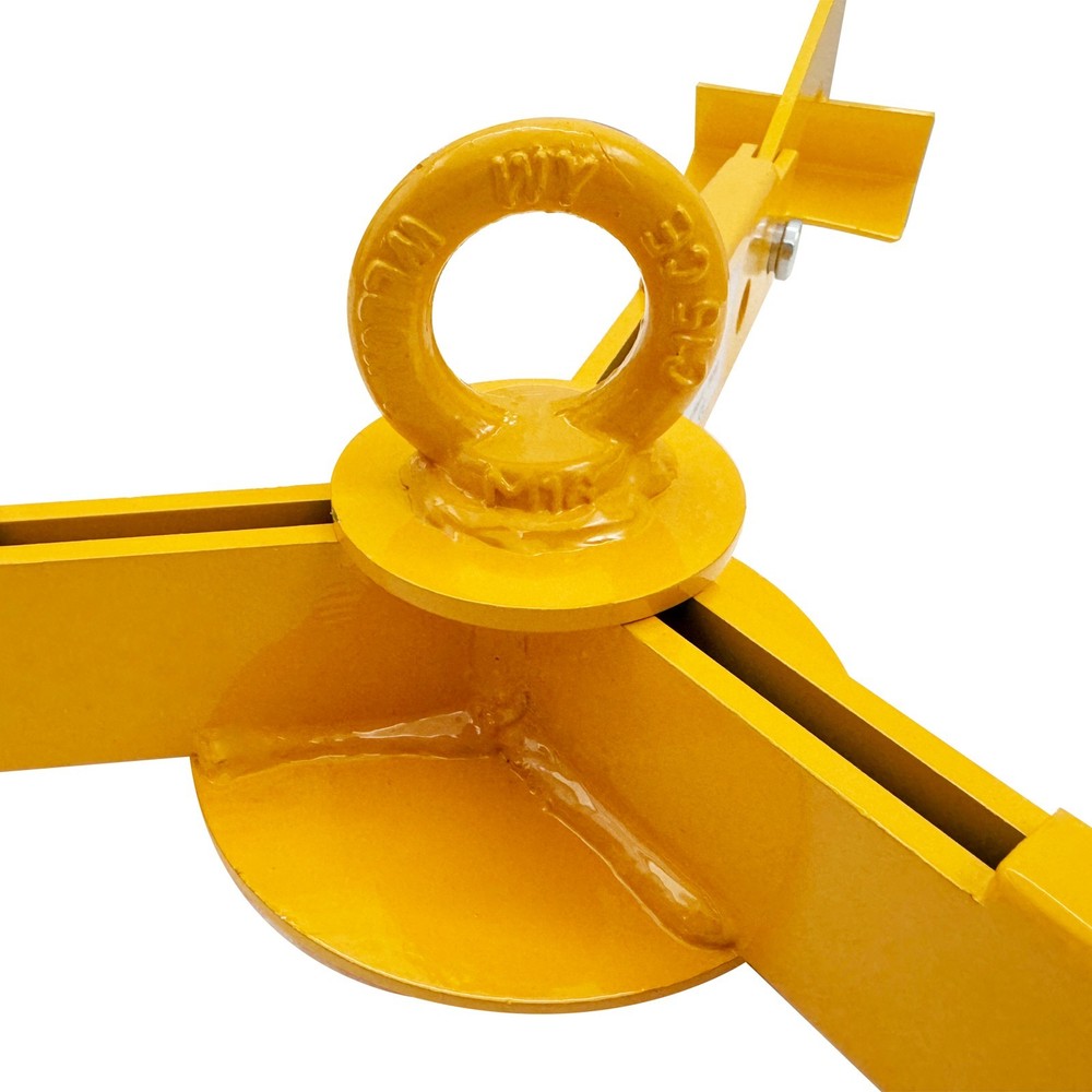 Oil Drum Lifting Hook Forklift Crane 3-Claw Open Closed Head Drum Lifter