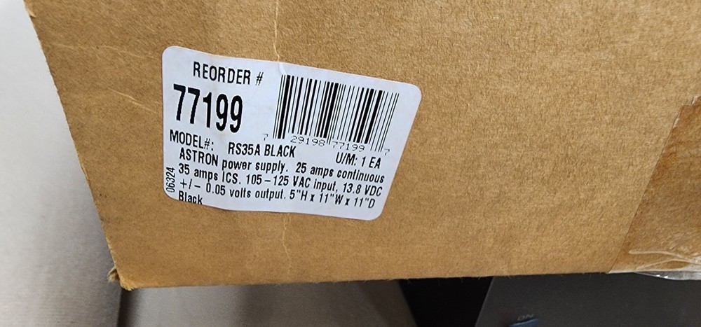 Astron RS35A Power Supply - Black - NEW