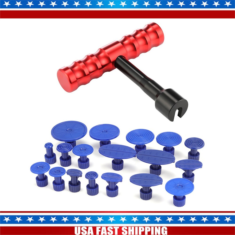 Dent Puller for Universal Car Panel Pull Ding Remover Pulling Tabs Kit 18x Tabs