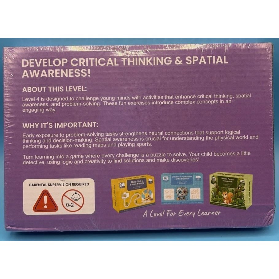 NEW Logic & Brain Development Level 04 ScribbleSmart Workbook For Early Learners