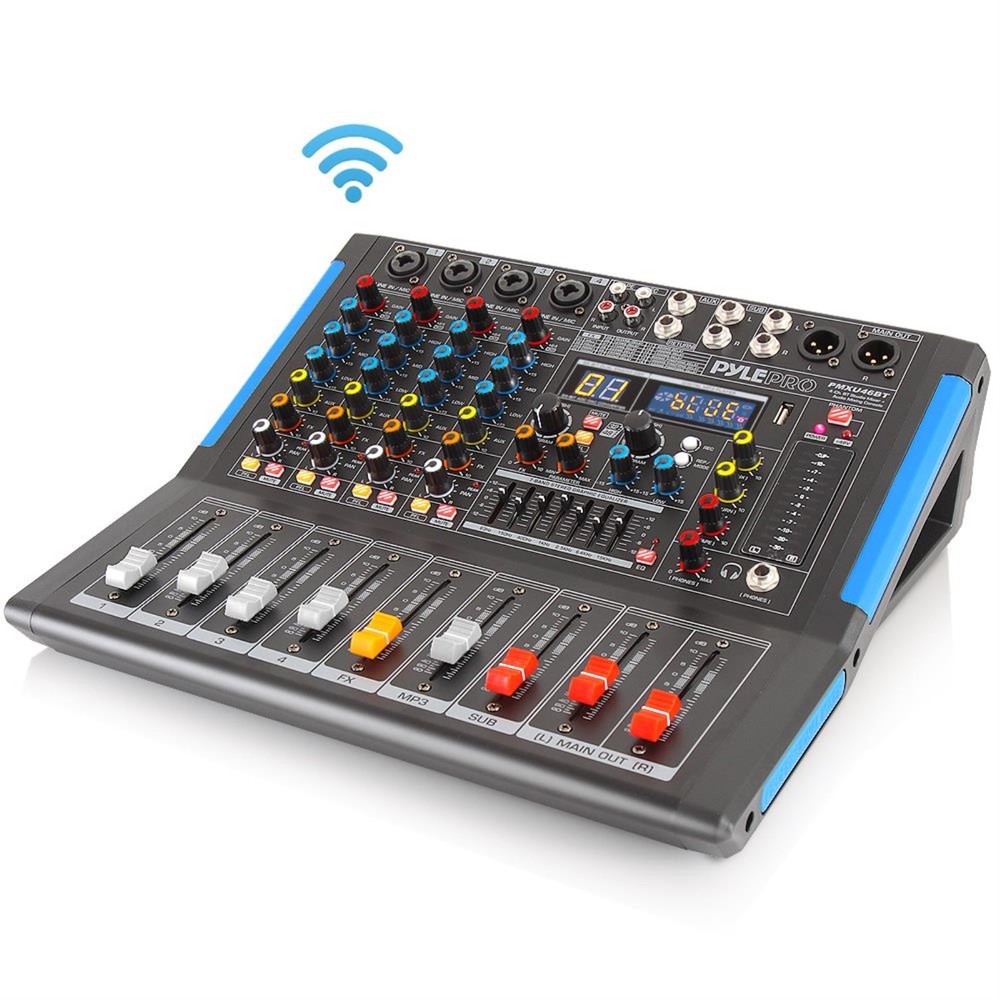 4-Ch. Bluetooth Studio Mixer - DJ Controller Audio Mixing Console System