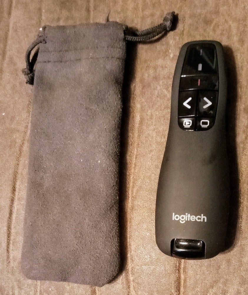 Logitech R400 Wireless Red Laser Presentation Remote Pointer w/ USB