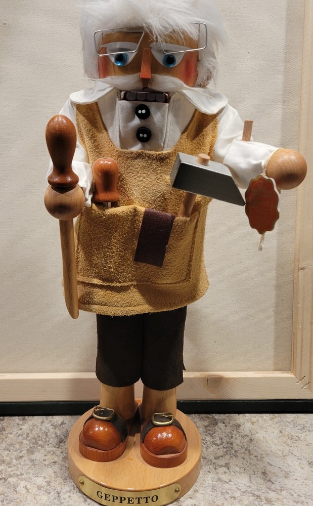 Vintage Steinbach Gepetto Nutcracker 16" Missing Pinocchio