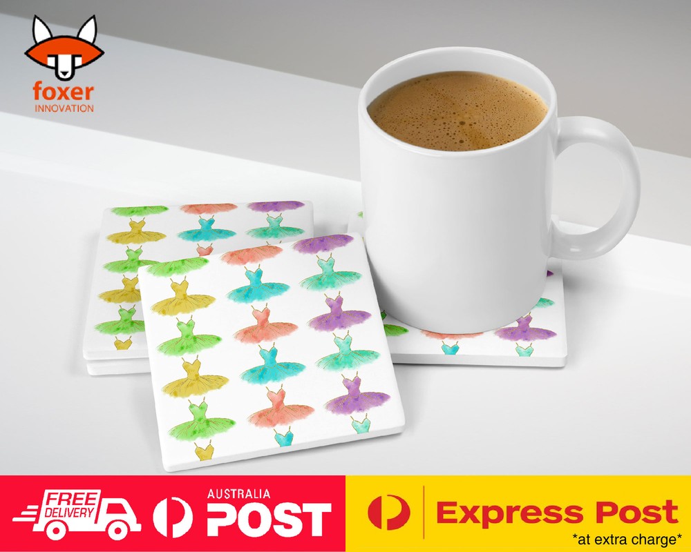 COASTER COFFEE DRINKING MAT|CUTE BALLERINA DRESS PATTERN