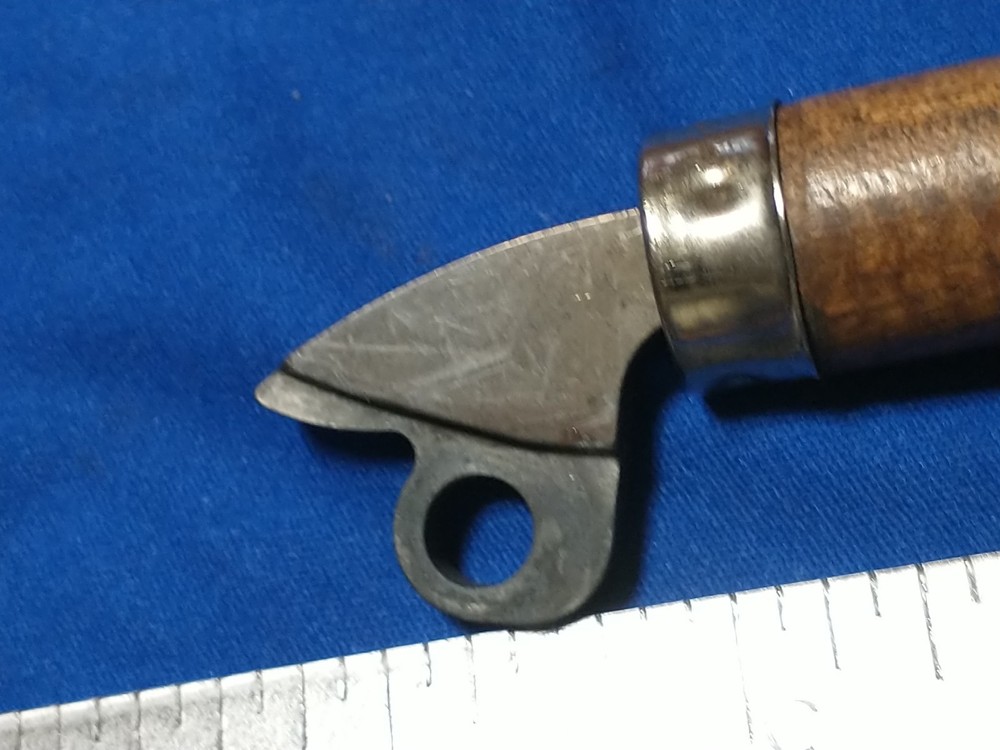 VINTAGE WOOD HANDLE RELOADING? SINGLE HANDLE 6 1/4"