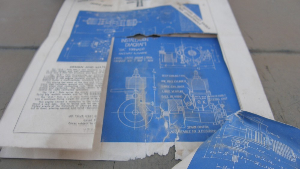 OK 60 TORONADO RACEWAY TETHER CAR / MARINE Spark Ignition Model Engine
