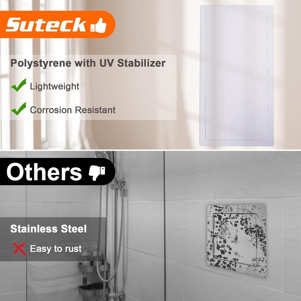 14 x 29 Inch Modern Plastic Access Panel - Easy Install Drywall Access Door