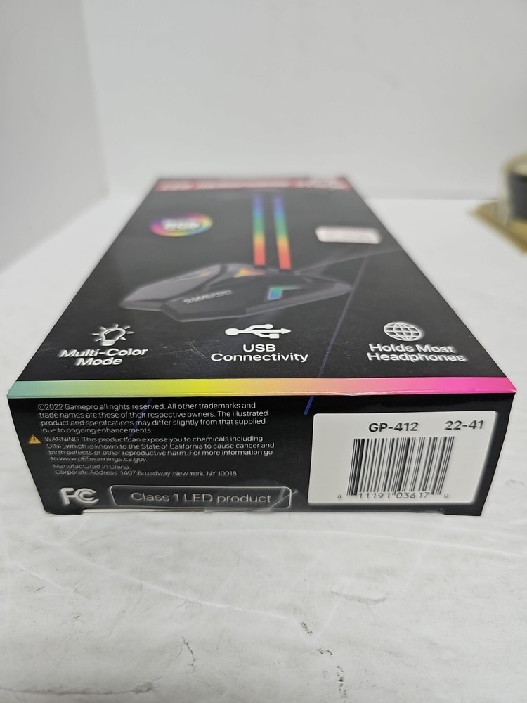 Game Pro LED Headphone Stand