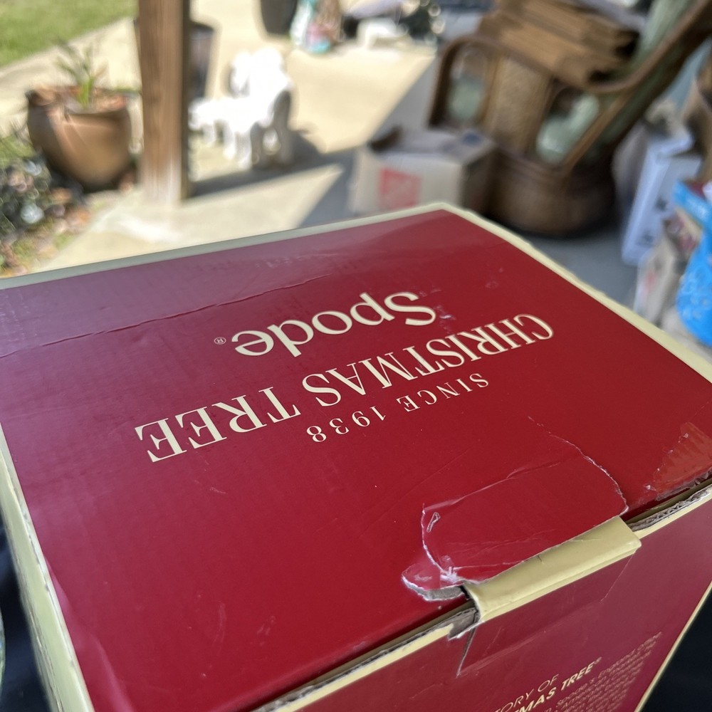 Spode Christmas Tree Glass Pitcher with Handle, 96oz., NEW!