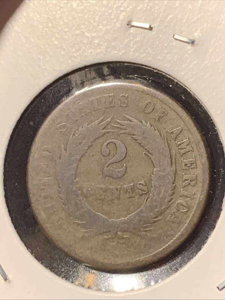 1864 Two Cent Piece 2c ~ Civil War Era ~
