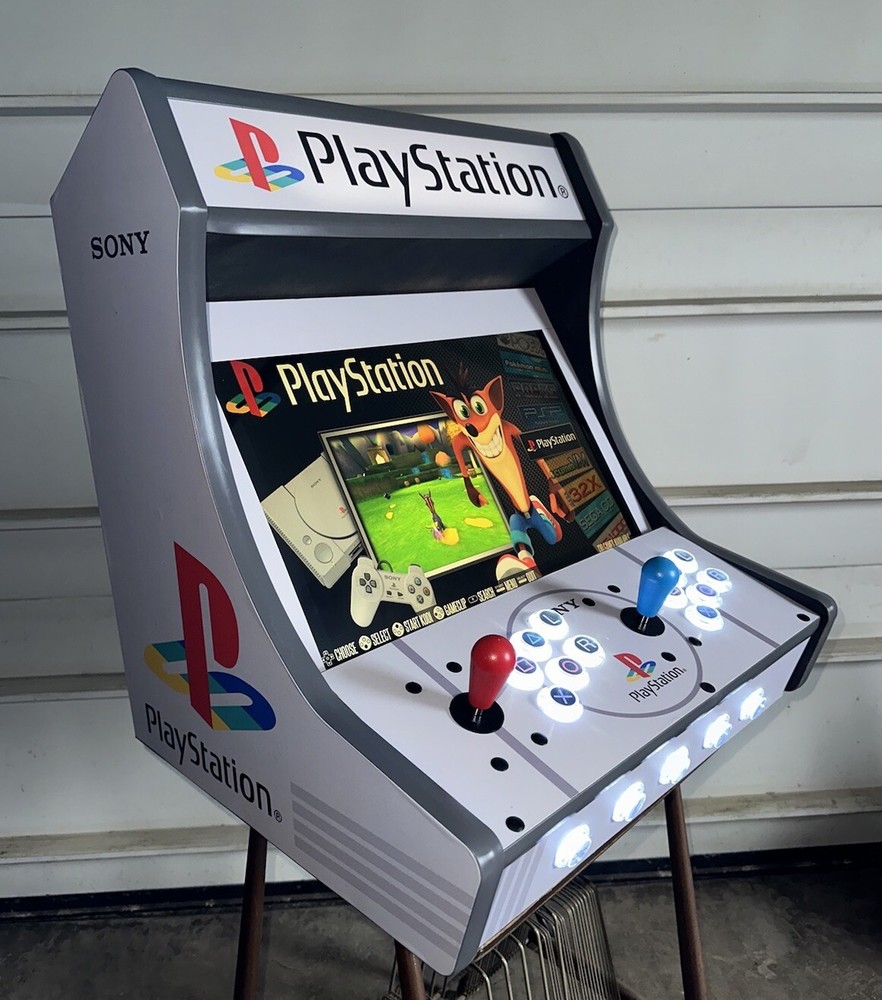 Custom PlayStation  Multicade Tabletop Bartop Arcade Cabinet Raspberry pi Ps1