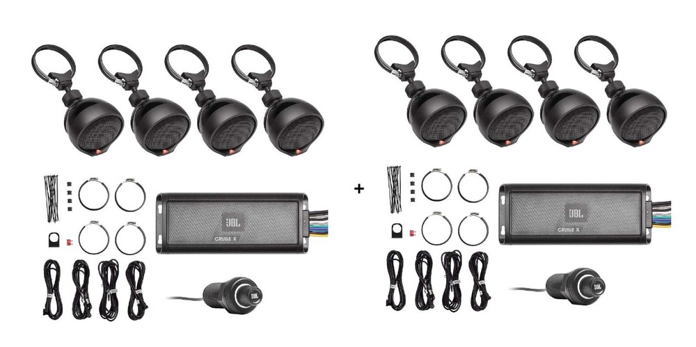 2 JBL Cruise X Weather resistant 4 channel multi application Bluetooth Audio