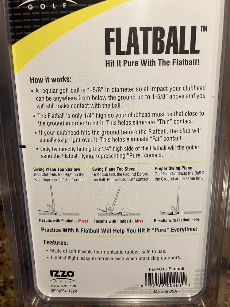 IZZO Golf Flatball Training Aid