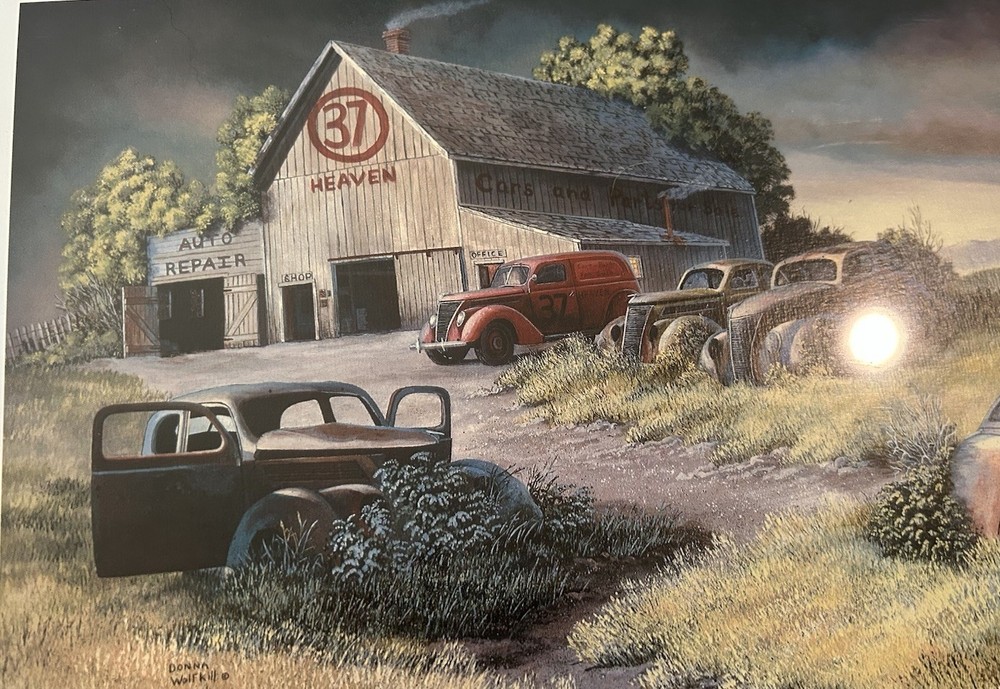 37 Heaven Lithogrograph By Wolfkill 1999
