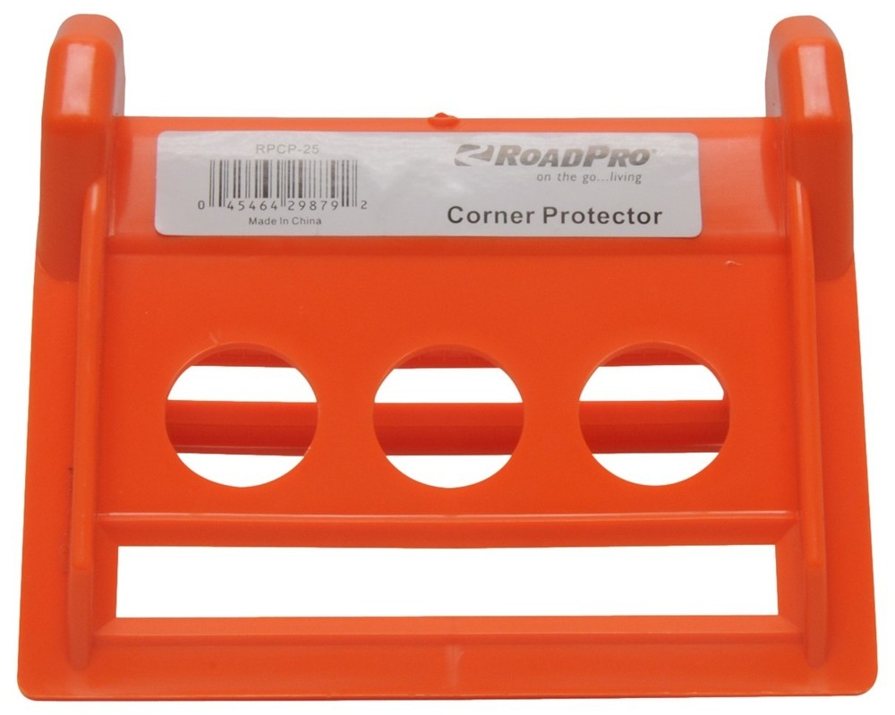 RoadPro RPCP‑25 Plastic Corner Protector Cargo Strap Edge Guard Orange
