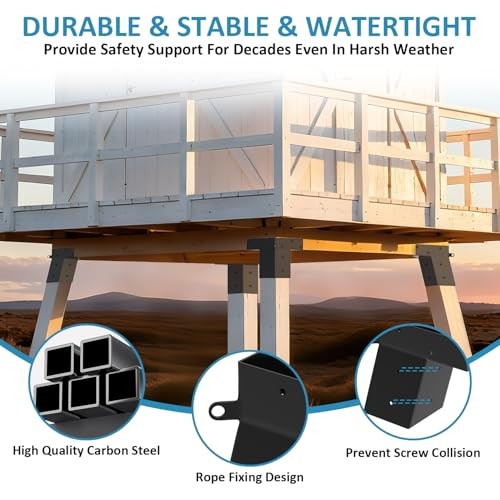 Deer Stand Brackets 4"x 4",Heavy-Duty Outdoor Elevator Stand,Deer Blind