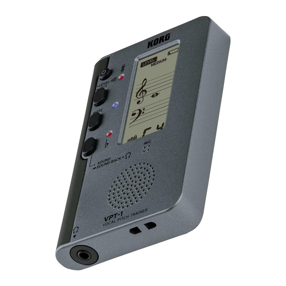 Vocal Pitch Trainer with FiveLine Staff Display and Sound Feedback Function