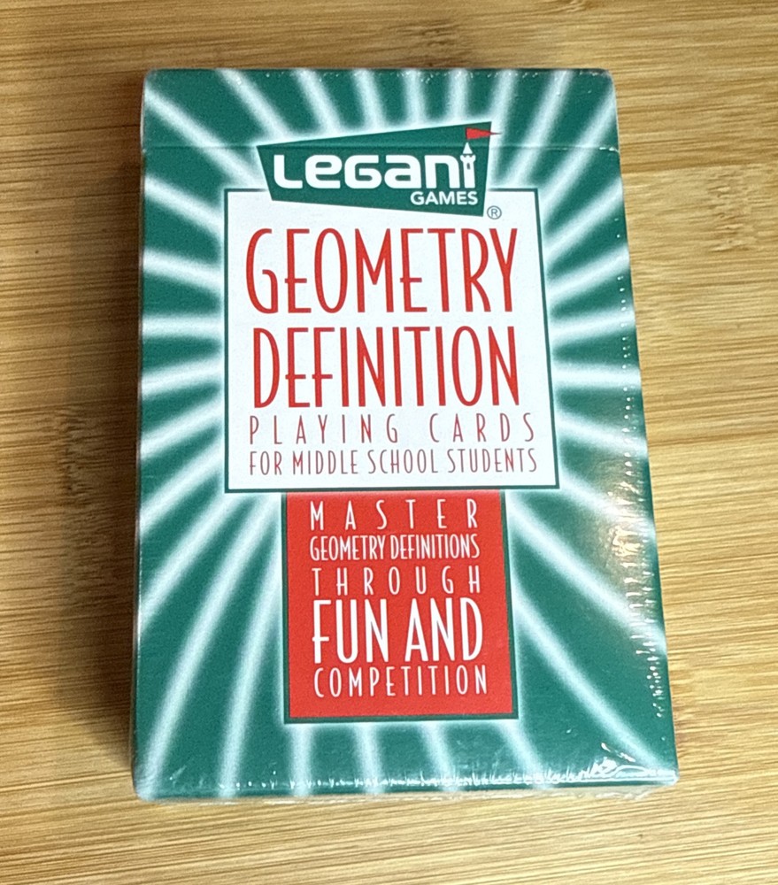 Legani Geometry Definition Playing Cards Master Definitions Middle School NEW