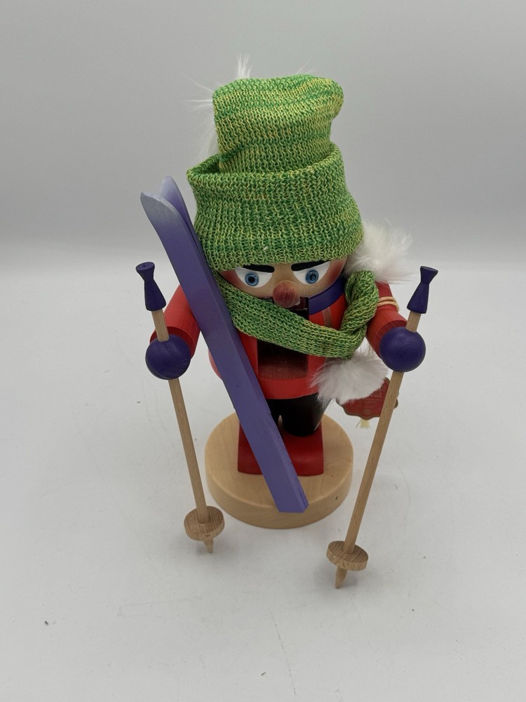 Steinbach Troll Skier Chubby Nutcrackerccollection 10.5 Tall