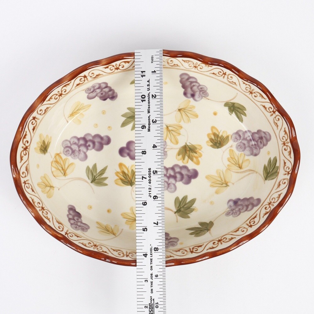 Temptations Vineyard Multicolor 6pc Rectangular & Oval Dish Rack & Cover Set