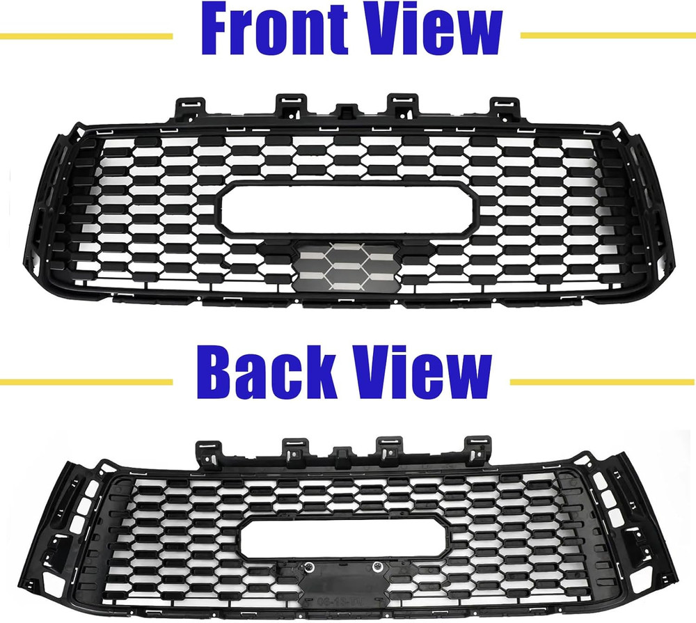 Front Grill Compatible with 2010 2011 2012 2013 Tundra, Replacement Front Bumper