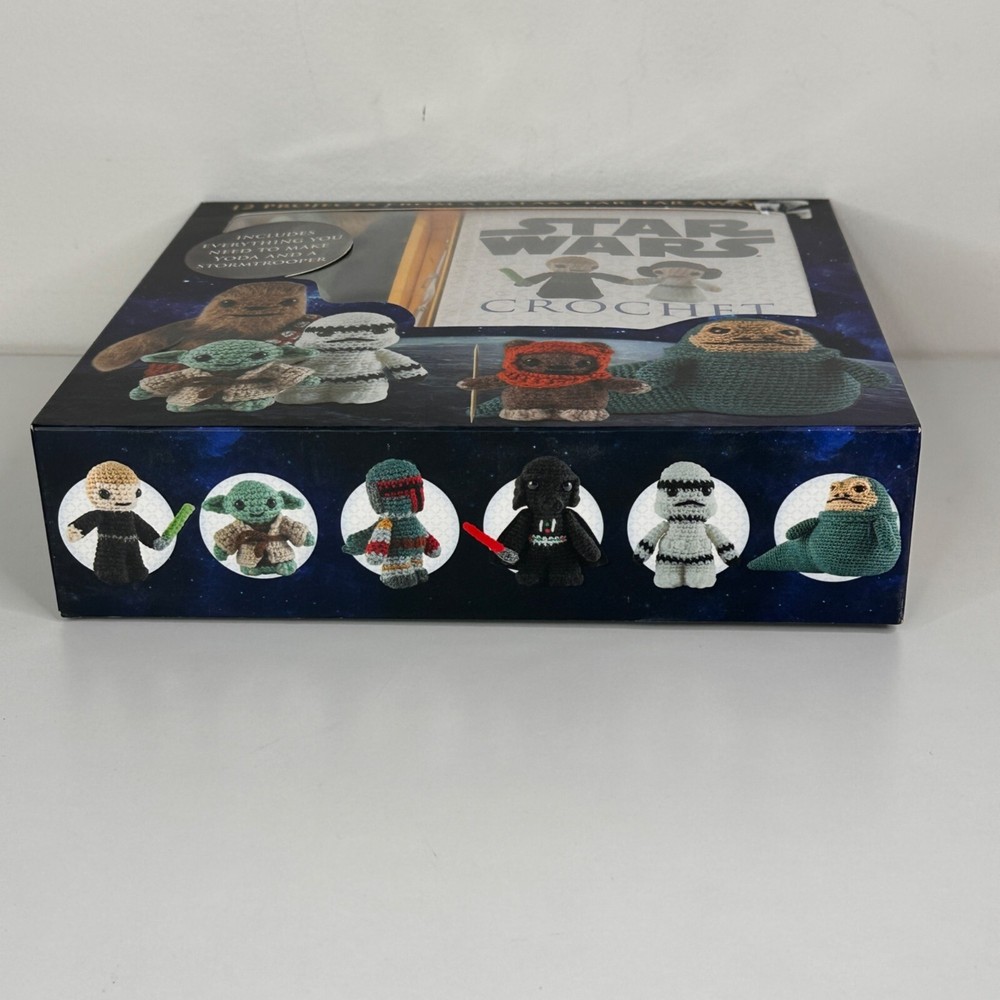 Star Wars Crochet Kit 12 Step-By-Step Illustrated Patterns, Yoda & Stormtrooper