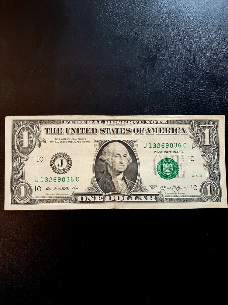 Shift error serial number and green seal shift too for down $1 2013