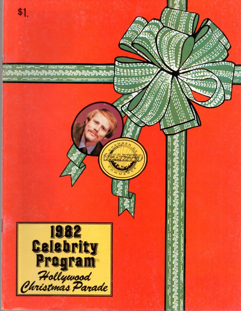 1982 Hollywood Christmas Parade Celebrity Program Ron Howard