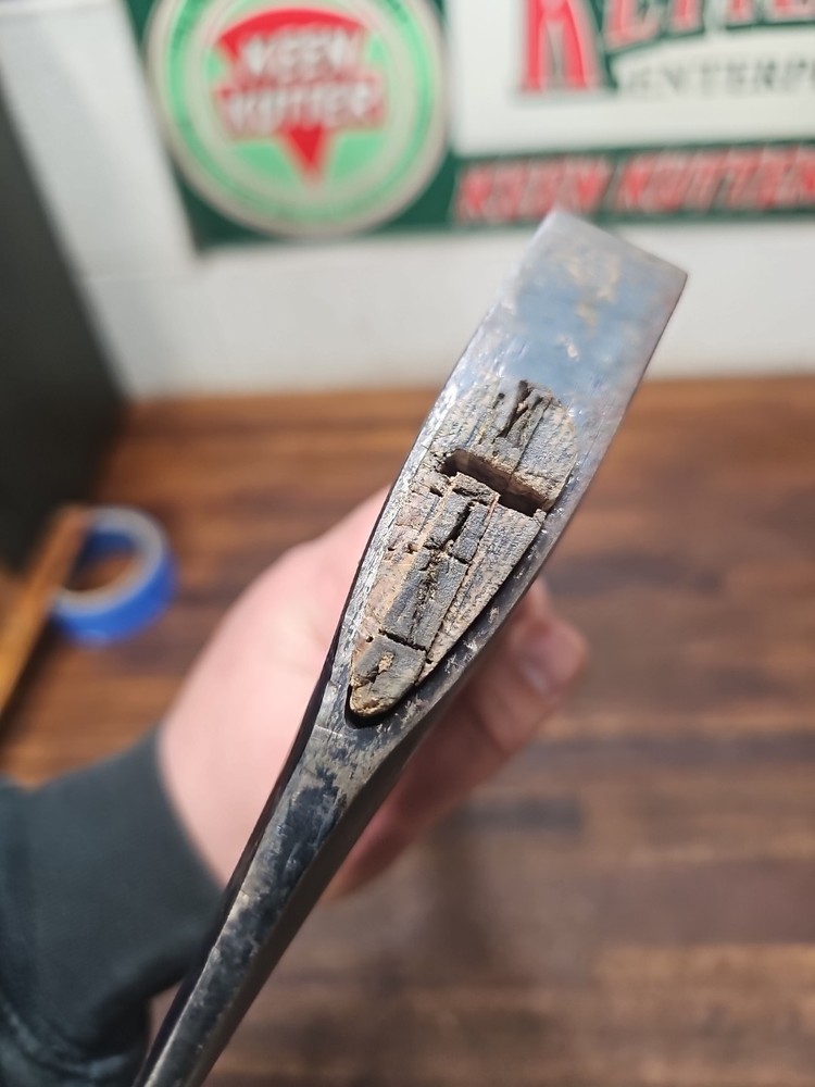 Q38- Vintage True Temper Tommy Axe with Original Handle CLAWED HATCHET