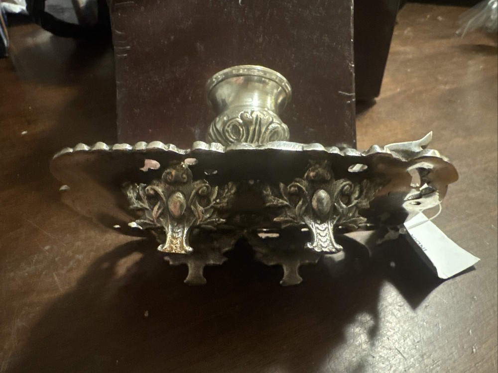 Victorian Trading Co Silverplate Single Candle Holder