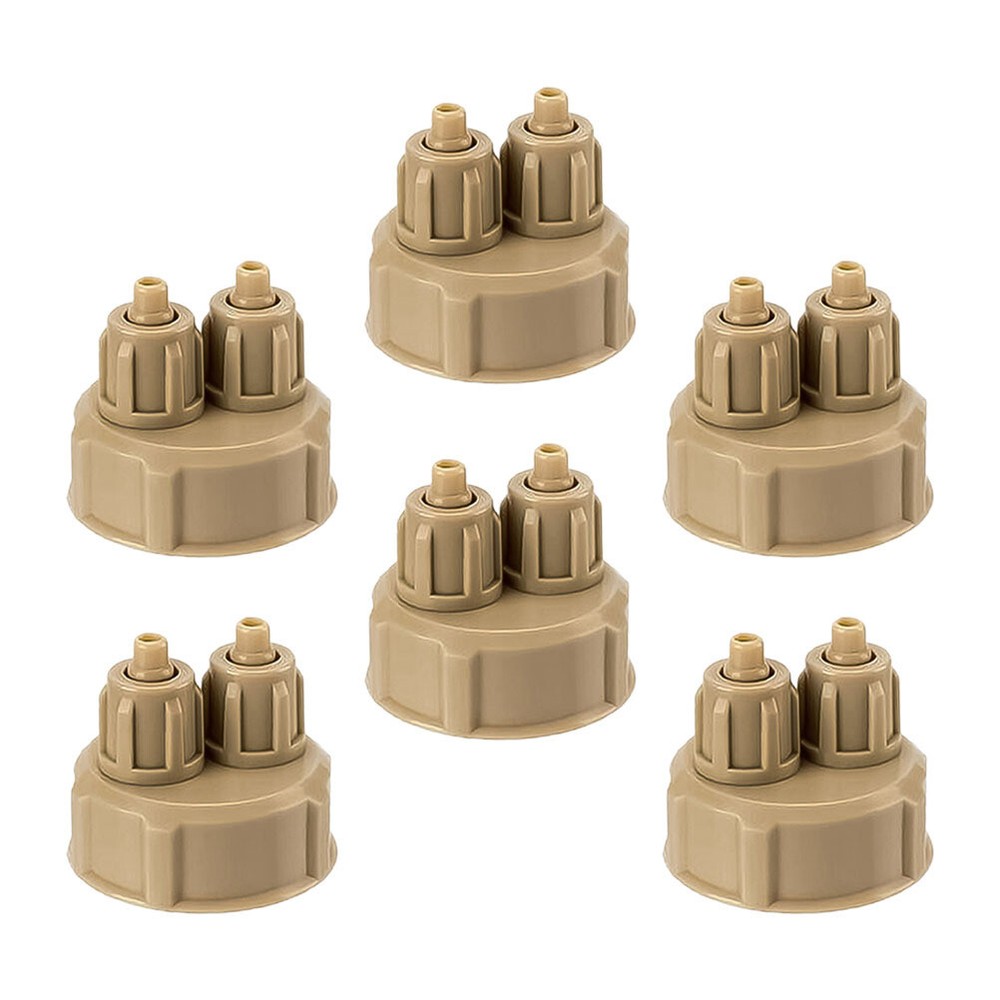 6pcs CO2 Diffuser Caps Diy Co2 Bottle Caps Air Diffuser Generator Part