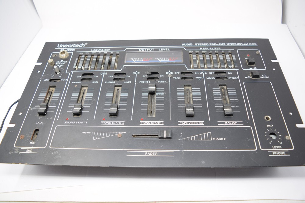 Lineartech SL-3000 Pre AMP Mixer Equalizer Works *READ