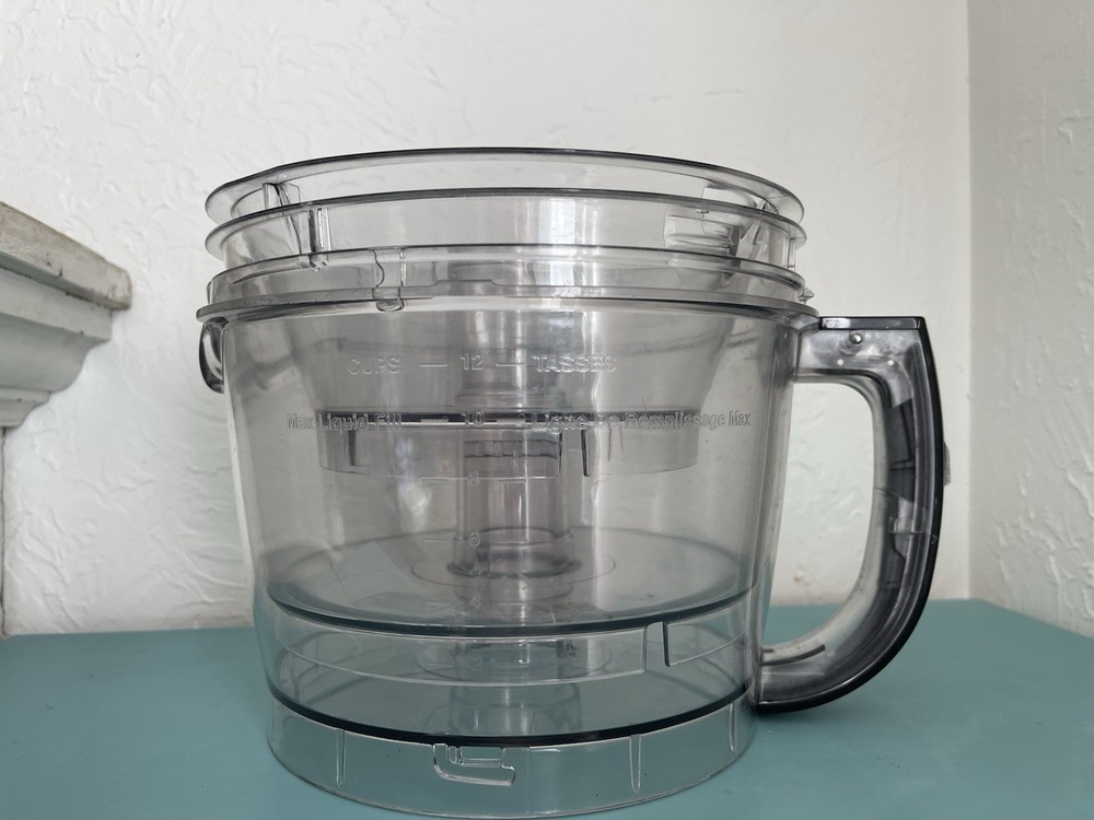 Cuisinart FP-14DC Food Processor Work Bowls (3) Small Medium & Large