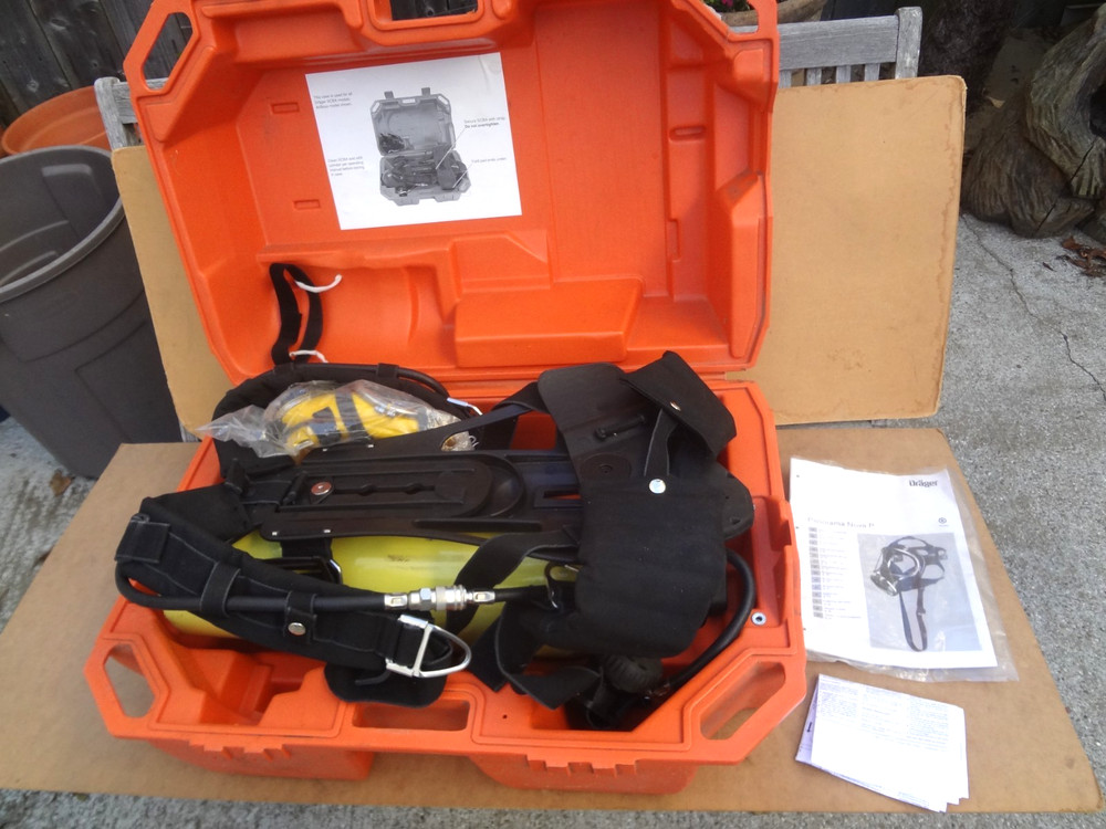 DRAGER  SCBA  Complete Kit In Hard Case  Firefighter Air System