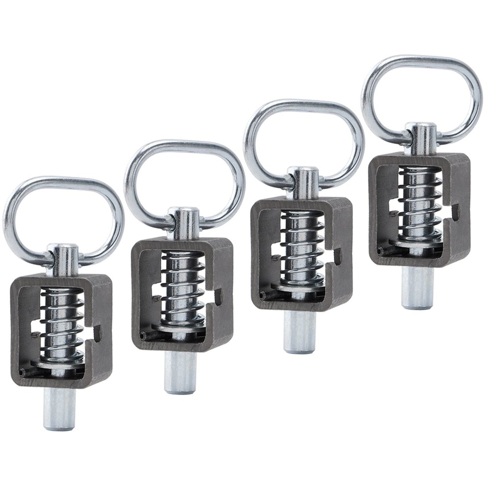 SPARKWHIZ 4Pack Spring Trailer Gate Weld-On Spring Latch Lock Assembly Universal