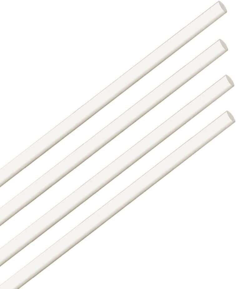 StewMac ABS Plastic Side Dot Material, White, 1/16" Diameter - 4 Pack