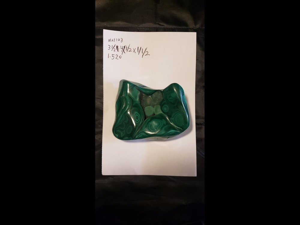 Polished Exceptional Botryoidal Malachite Freeform