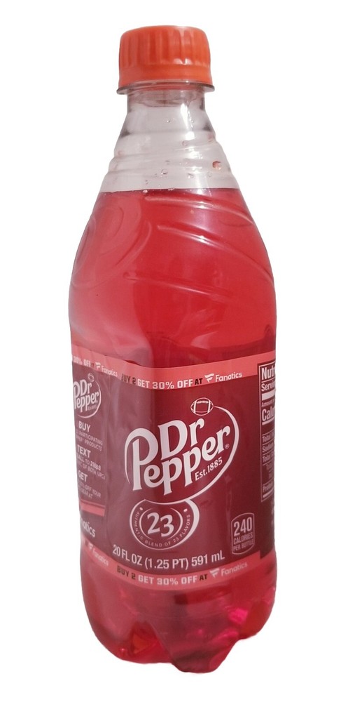 Dr. Pepper Bottle With BIG RED INSTEAD! 20oz CLOSED Expired