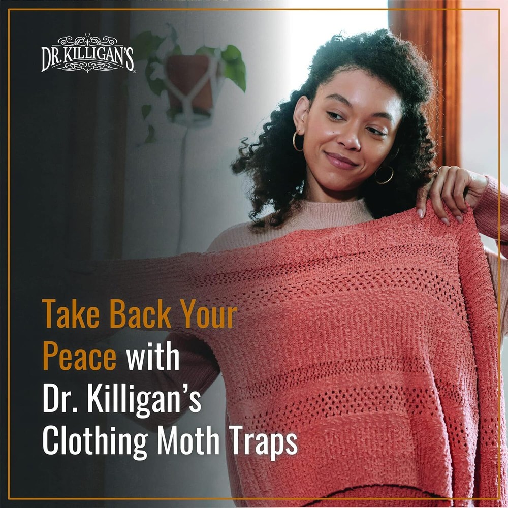 Dr Killigan's Moth Traps For Clothes Premium 6 Pack Effective Moth Control
