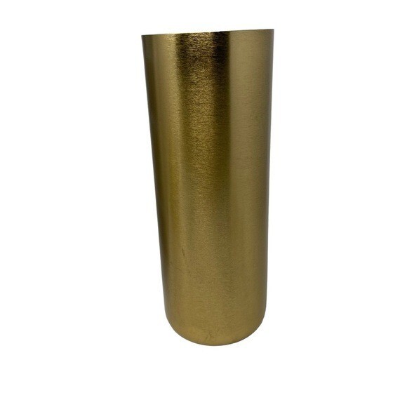 Brass Decorative Cylinder Vase | Size 10.5”